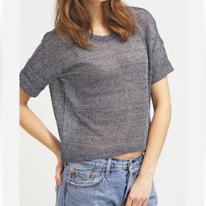 Vero Moda VMShala Short Sleeve Blouse Knit Top Green